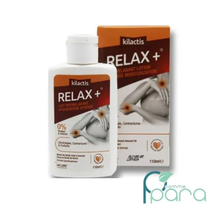 pcommepara-Kilactis-RELAX-Lait-Myorelaxant-Hydratation-Intense-110 ml-–-Apaisant-pour-Douleurs-Musculaires-Articulaires